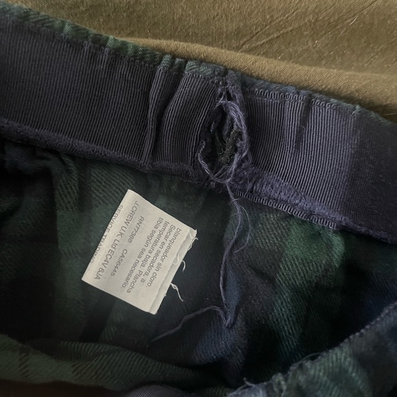 J. Crew Black Watch Tartan Flannel Pyjamas - Picture 2 of 4